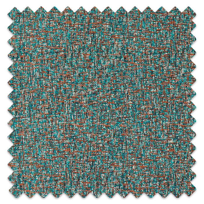 Swatch of Nickel Teal/Rust