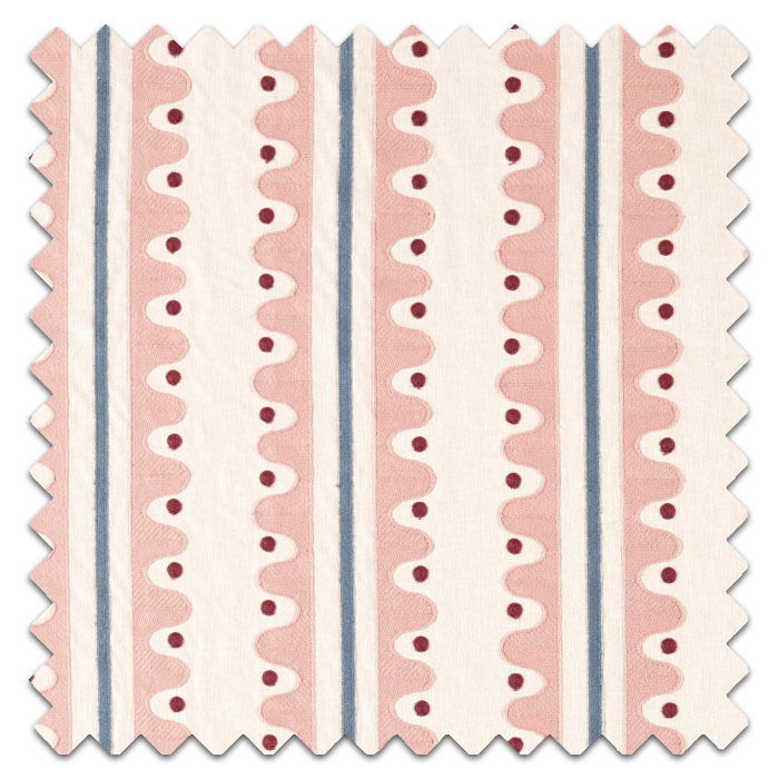 Swatch of Oakham Embroidery Dusk Pink