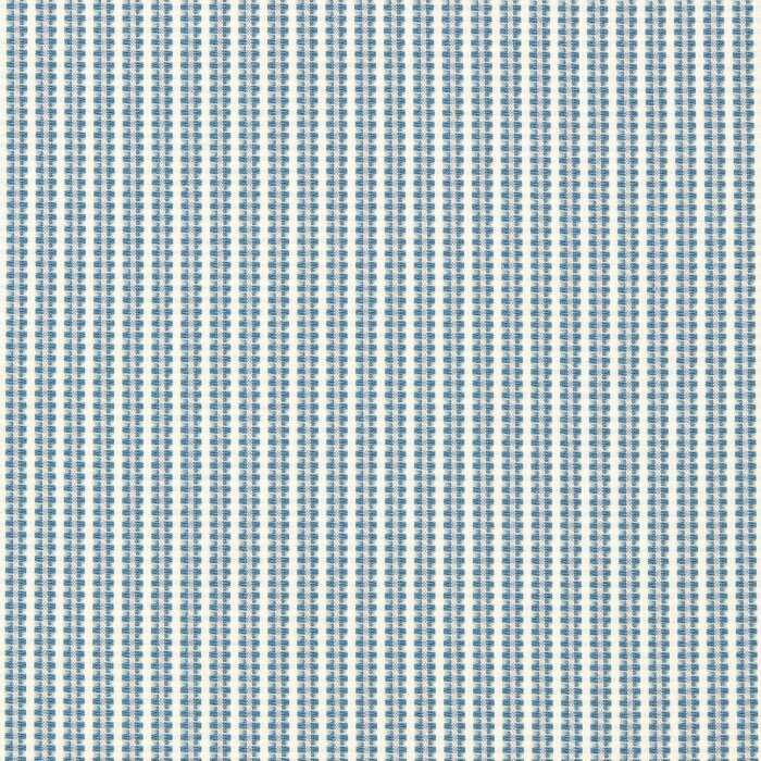 Pepita Stripe Sky/Linen Fabric by Harlequin