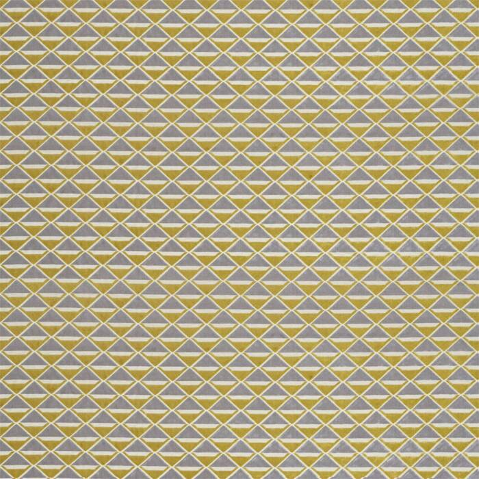 Petrova Citrus/Graphite Fabric by Harlequin