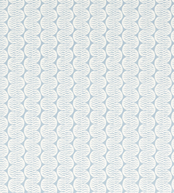 Raft Stripe Print Coast Blue Fabric by Scion