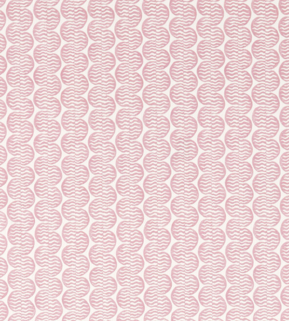 Raft Stripe Print Dusk Pink Fabric by Scion