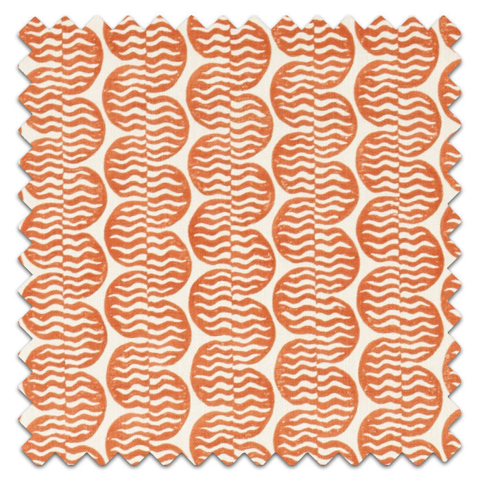 Swatch of Raft Stripe Print Rust