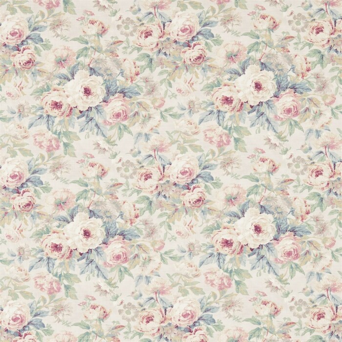 Amelia Rose Wedgwood/Rose Fabric by Sanderson