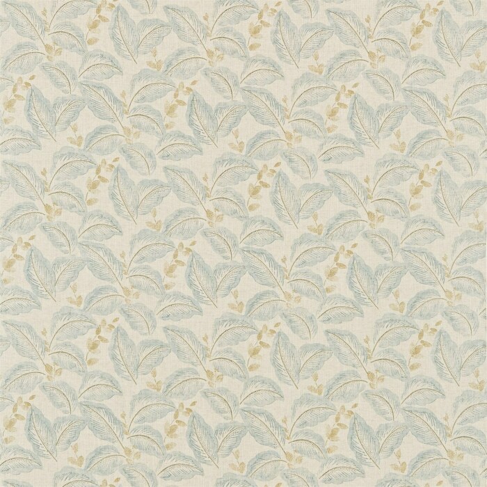 Box Hill Eau De Nil/Linen Fabric by Sanderson