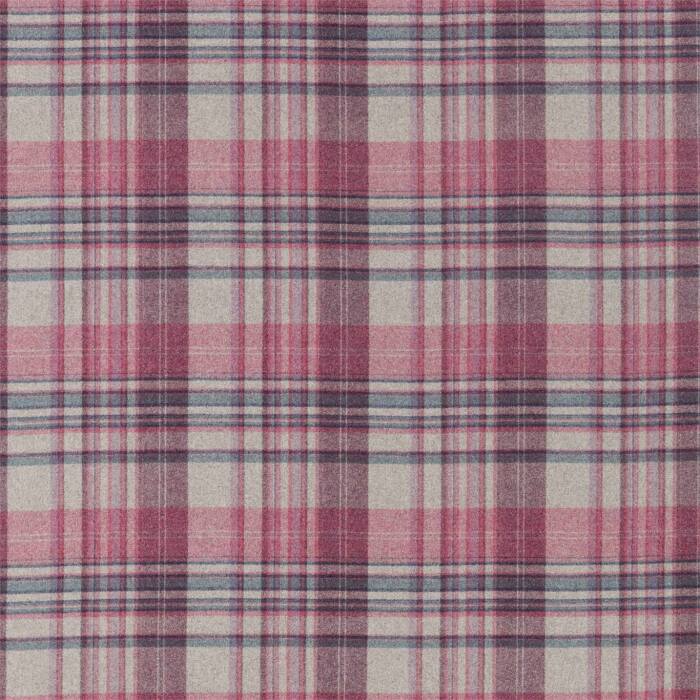 Bryndle Check Mulberry/Fig Fabric by Sanderson