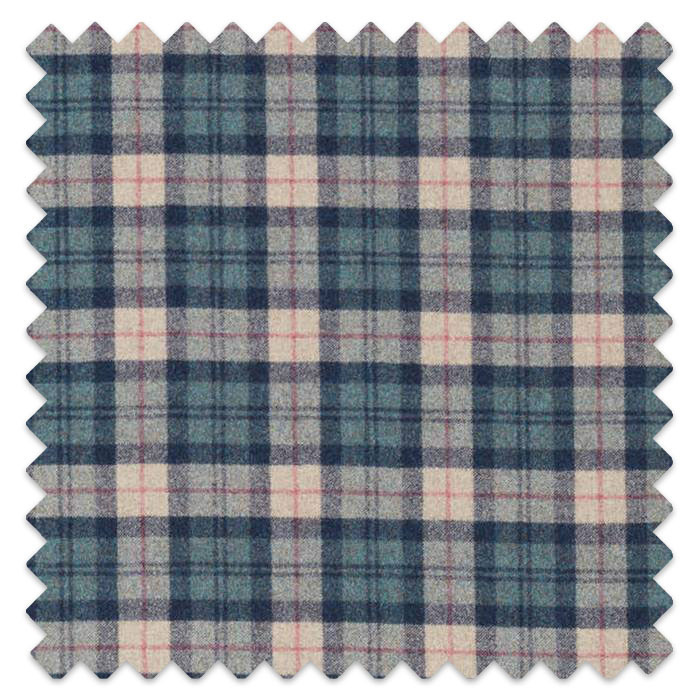 Swatch of Fenton Check Teal