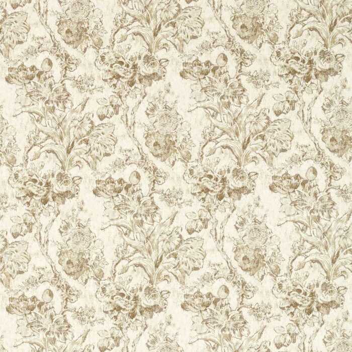 Fringed Tulip Toile Jute Fabric by Sanderson