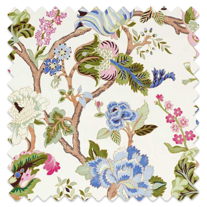 Swatch of Fusang Tree Peacock Blue