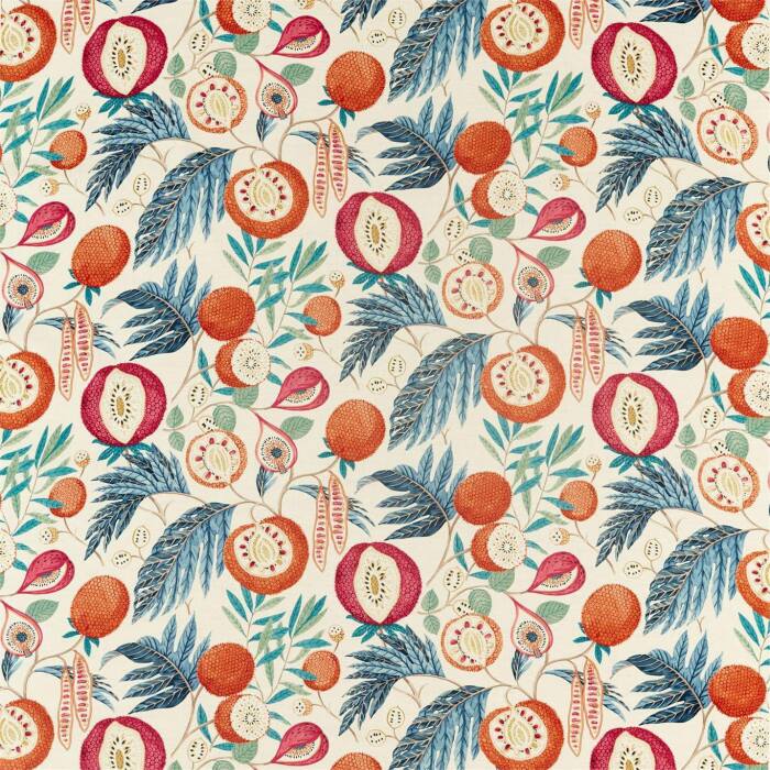 Jackfruit Indigo/Rambutan Fabric by Sanderson