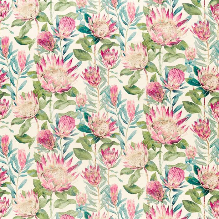 King Protea Rhodera Fabric by Sanderson