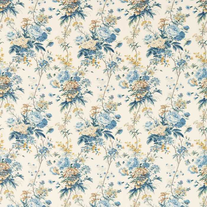 Lakeland Paradis Poppinjay/Lion Fabric by Sanderson