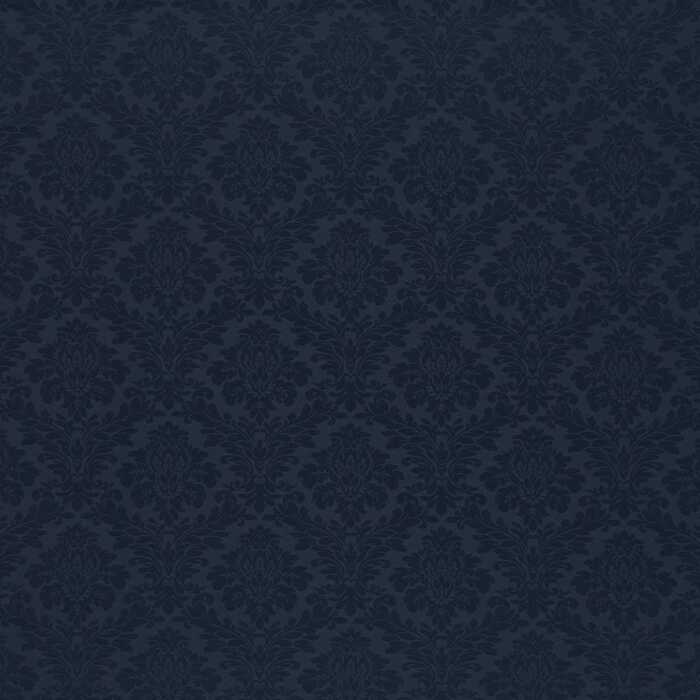 Lymington Damask Indigo Fabric by Sanderson