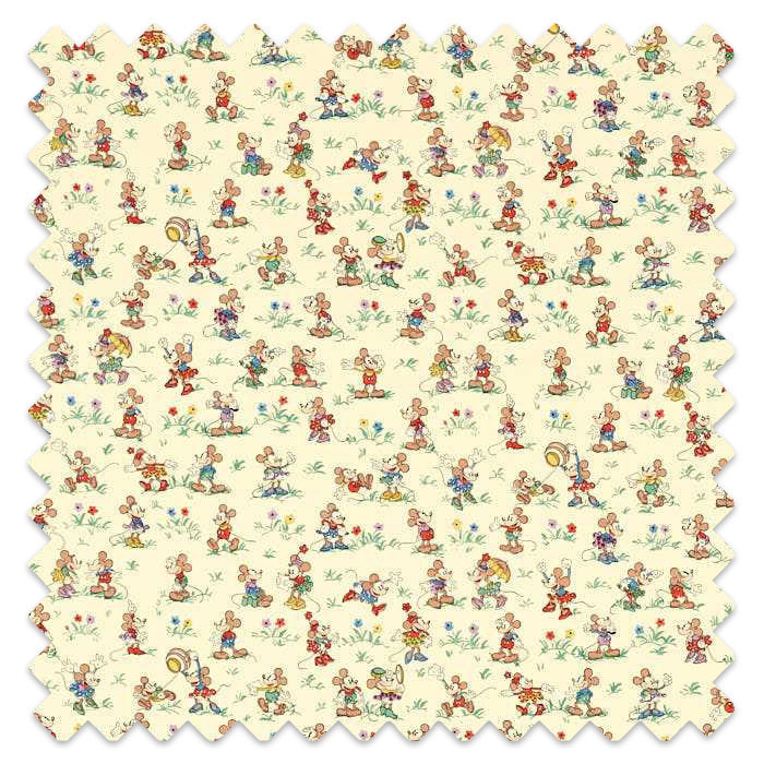 Swatch of Mickey & Minnie Rhubarb And Custard