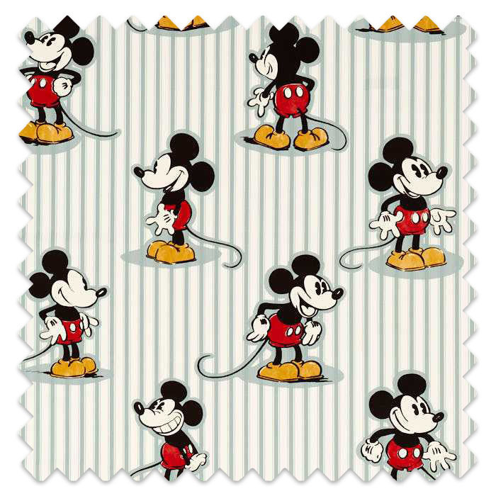 Swatch of Mickey Stripe Sea Salt