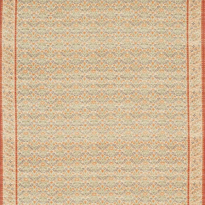 Morris Bellflowers Saffron/Olive Fabric by Morris & Co