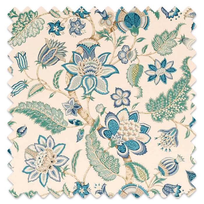 Swatch of Newnham Courtney Eucalyptus/Cadet Blue