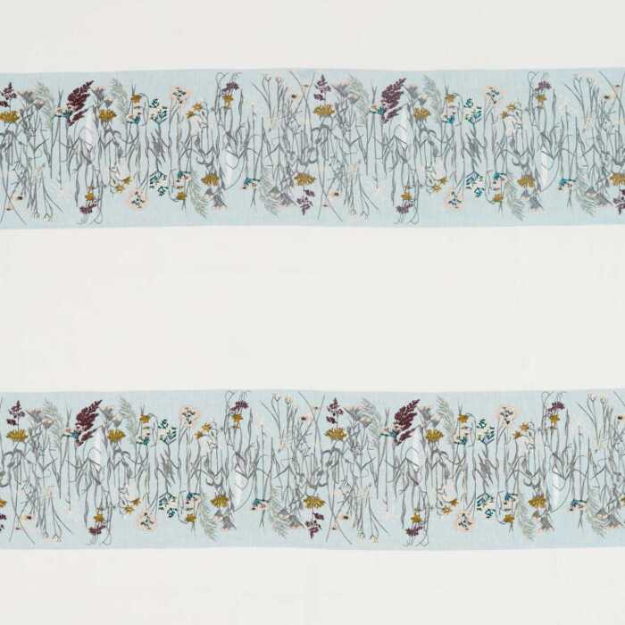 Pressed Flowers Mist/Shell Fabric by Sanderson