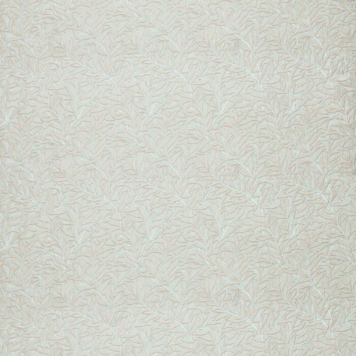 Pure Willow Boughs Embroidery Wild Mint Fabric by Morris & Co