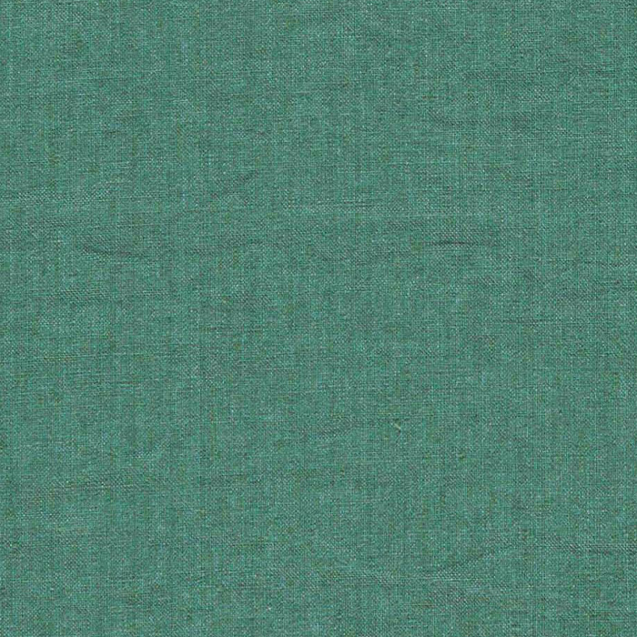 Rue Linen Evergreen Fabric by Sanderson