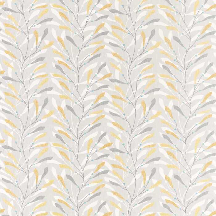 Sea Kelp Ochre/Slate Fabric by Sanderson