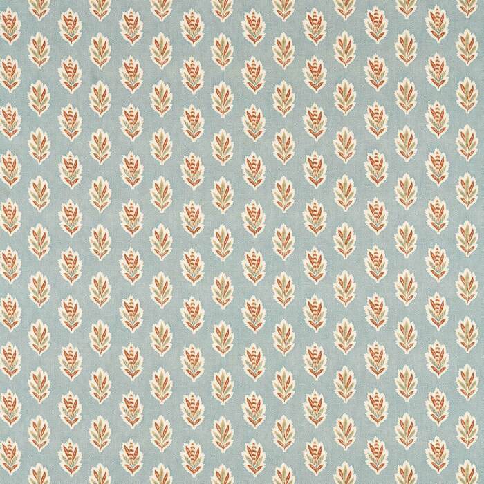 Sessile Leaf Blue Clay Fabric by Sanderson