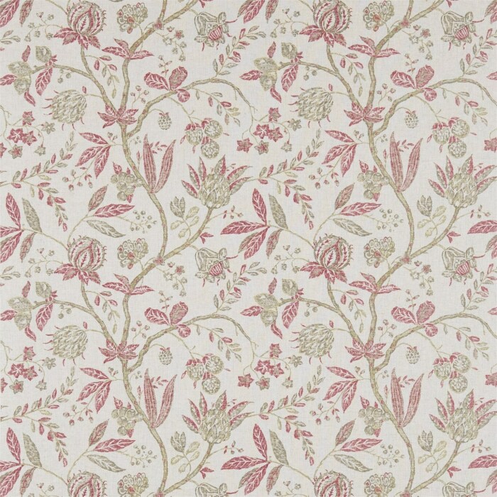 Solaine Russet/Cream Fabric by Sanderson