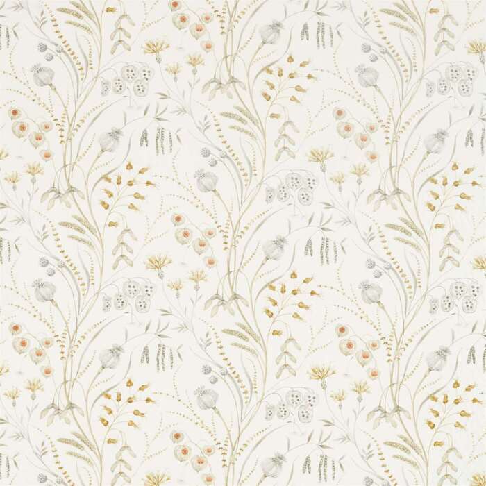 Summer Harvest Silver/Corn Fabric by Sanderson