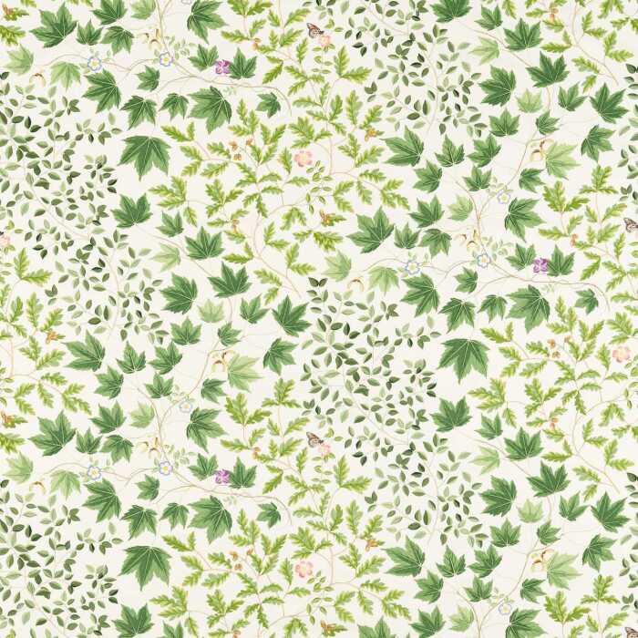 Sycamore And Oak Botanical Green Fabric by Sanderson
