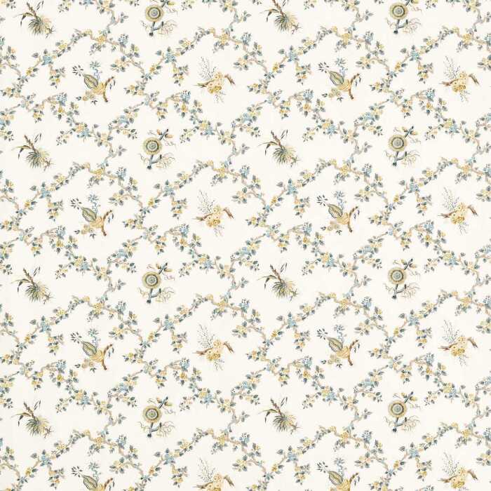 Trelliage Chamomile/Chalk Fabric by Sanderson