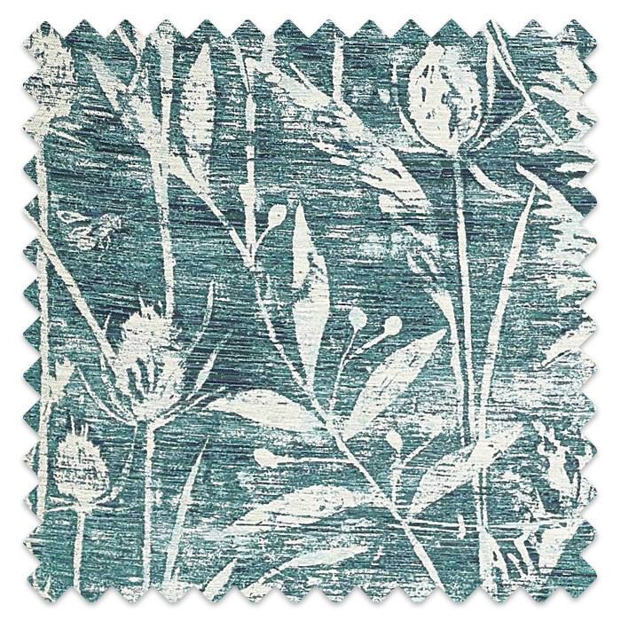 Swatch of Violet Grasses Cobalt