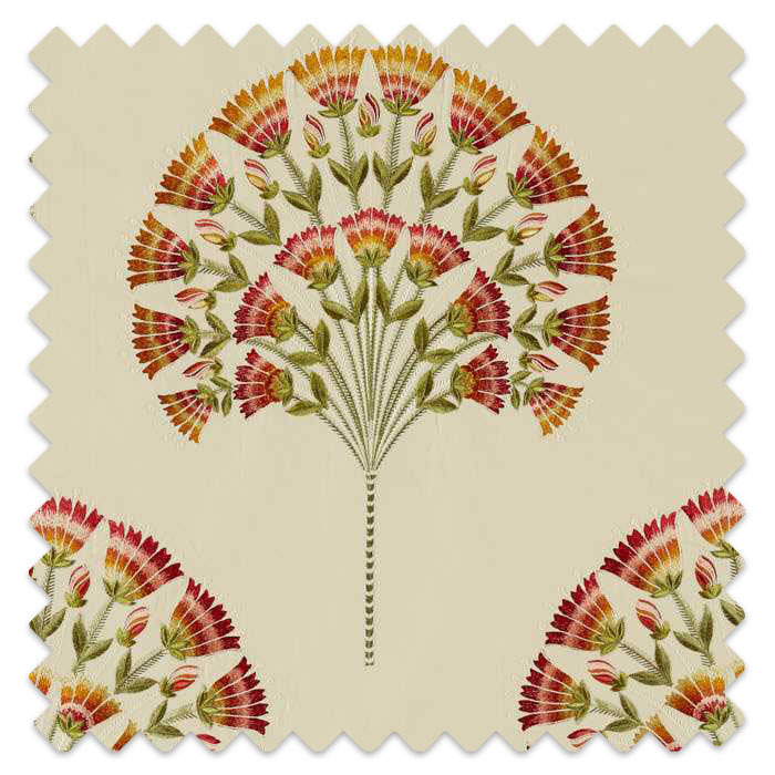 Swatch of Wild Tulip Amber/Cream