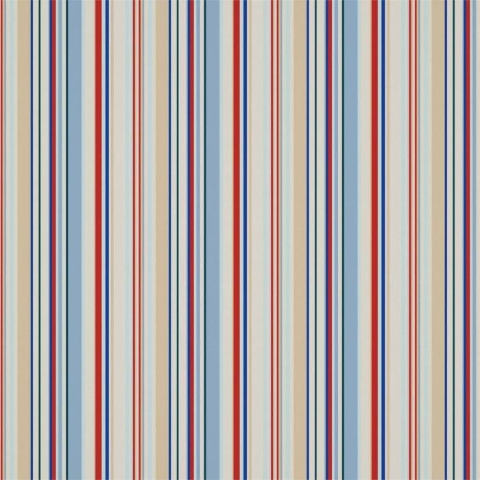 Rush Strawberry Cornflower And Neutrals Fabric by Harlequin