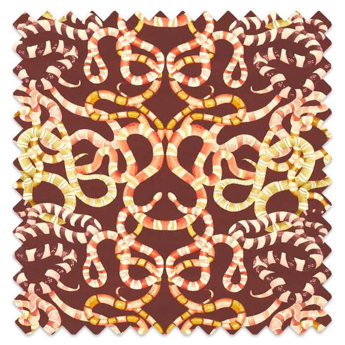 Swatch of Serpenti Brazillian Rosewood/Grounded/Amber Light