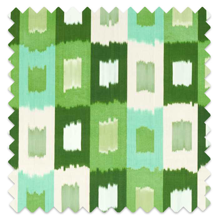 Swatch of Shiruku Emerald/Forest/Silver Willow