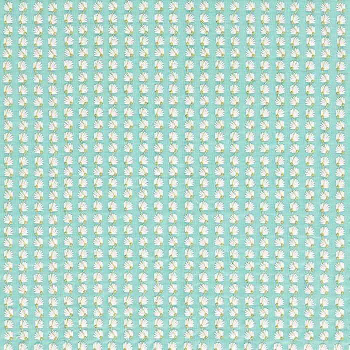 Silene Aqua/First Light/Forest Fabric by Harlequin