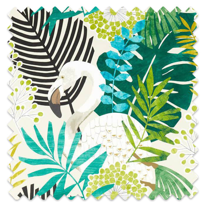 Swatch of Solana Ebony/Zest/Marine