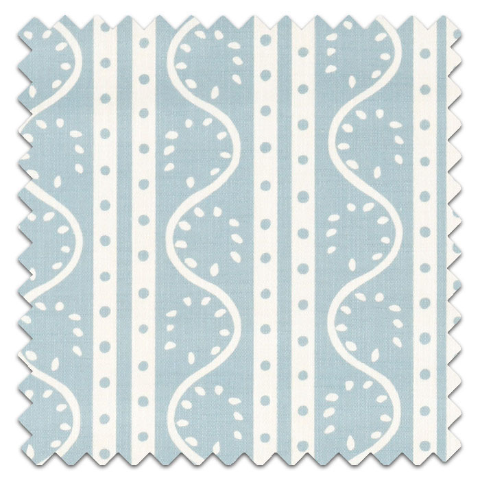 Swatch of Split Pea Print Coast Blue