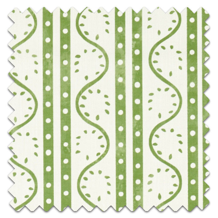 Swatch of Split Pea Print Pine