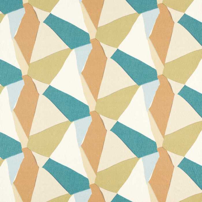 Sumi Reflect Marine/Grass/Taupe Fabric by Harlequin