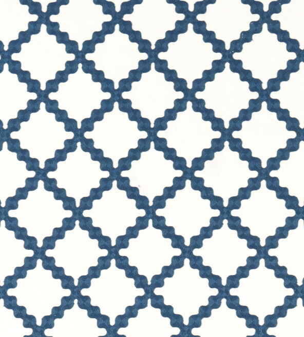 Swithland Embroidery Midnight Fabric by Scion