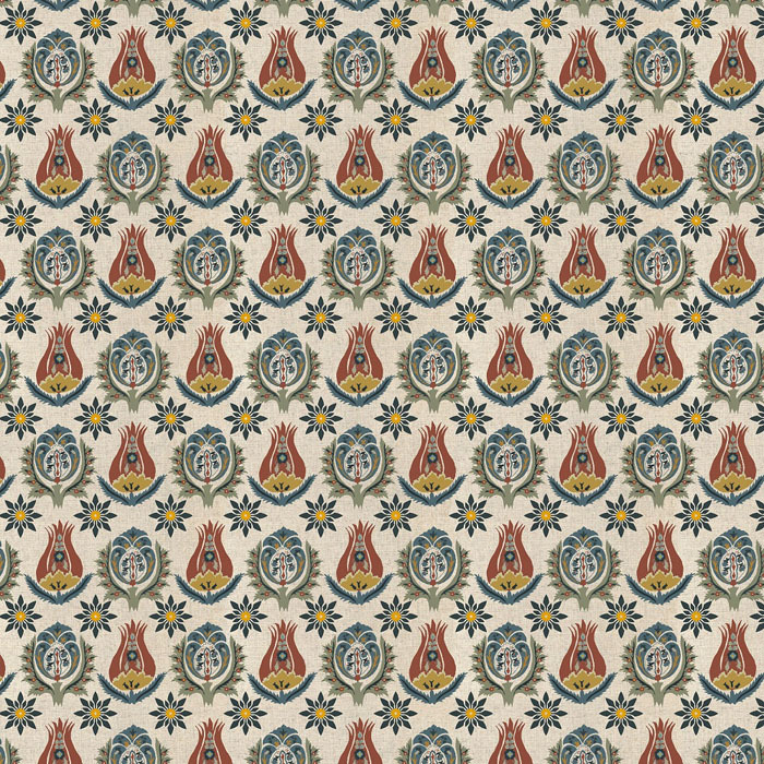 Talia Denim Cinnamon Fabric by Chess