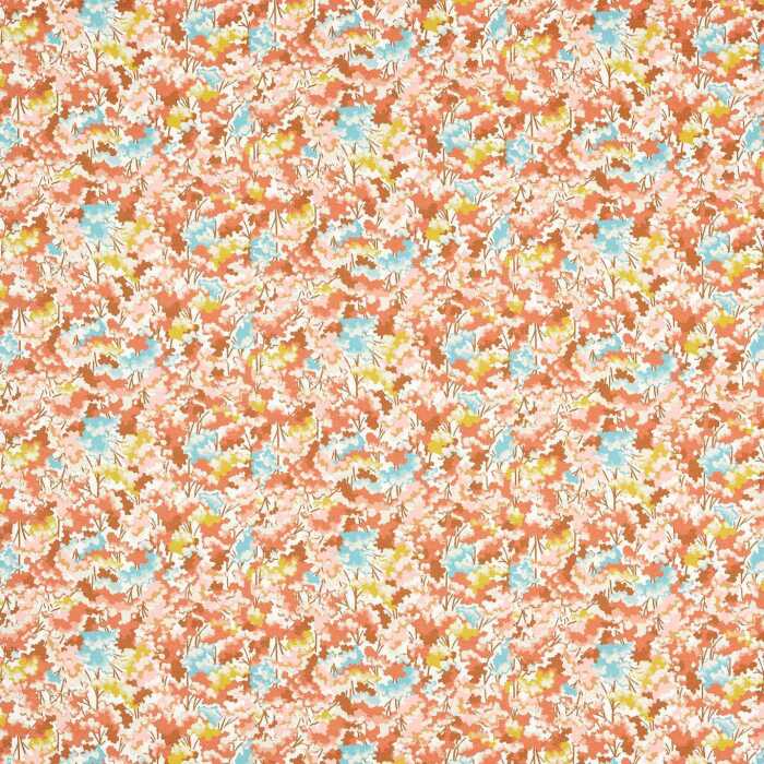 Tree Tops Baked Terracotta/Azul/Honey Fabric by Harlequin