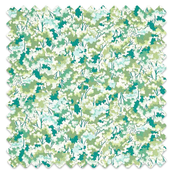 Swatch of Tree Tops Forest/Kelly/Aqua