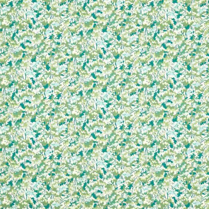 Tree Tops Forest/Kelly/Aqua Fabric by Harlequin