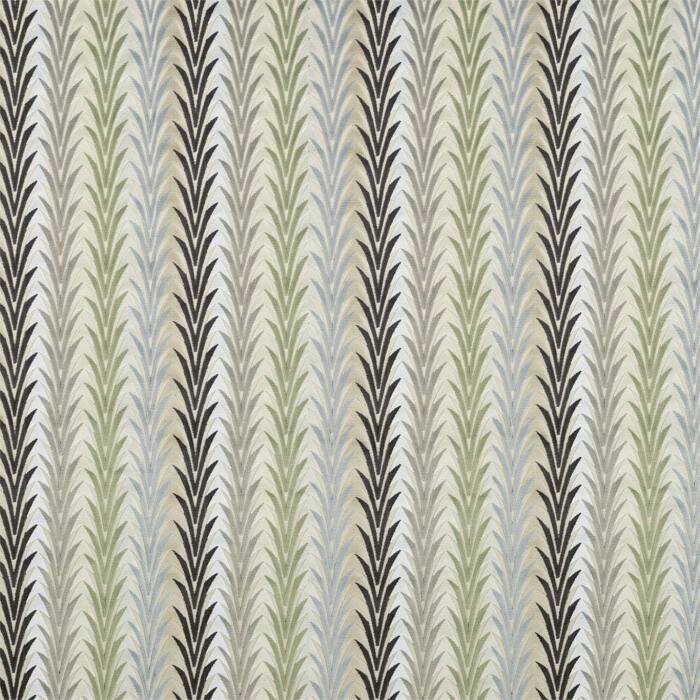 Velika Brass/Ebony/Glacier Fabric by Harlequin