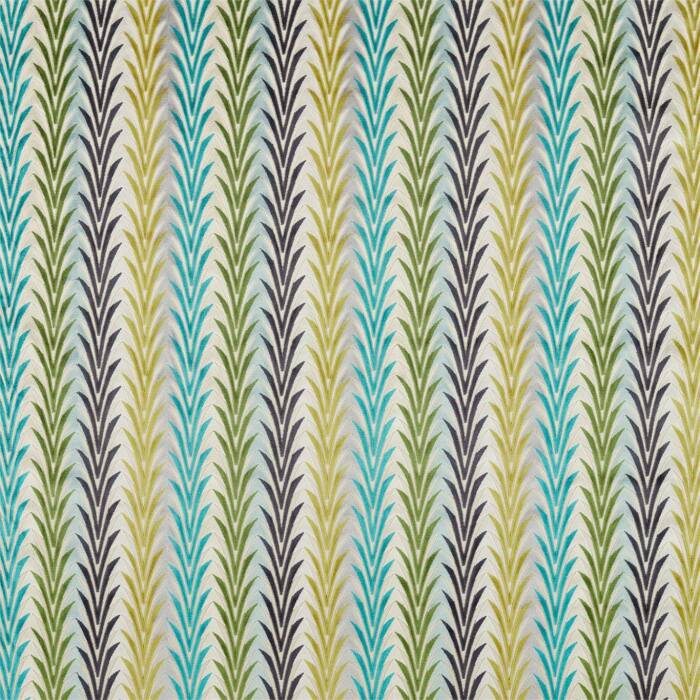 Velika Ink/Zest/Marine Fabric by Harlequin