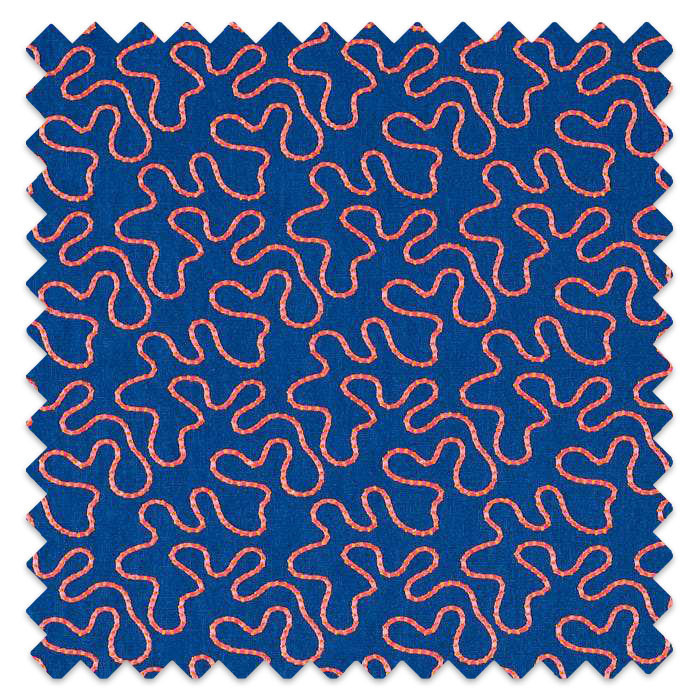 Swatch of Wiggle Lapis/Spinel