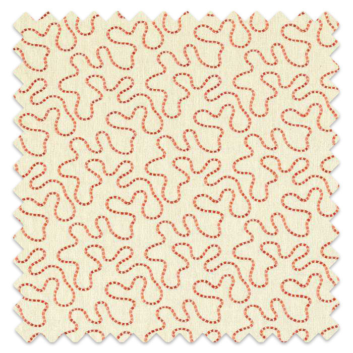 Swatch of Wiggle Linen/Carnelian