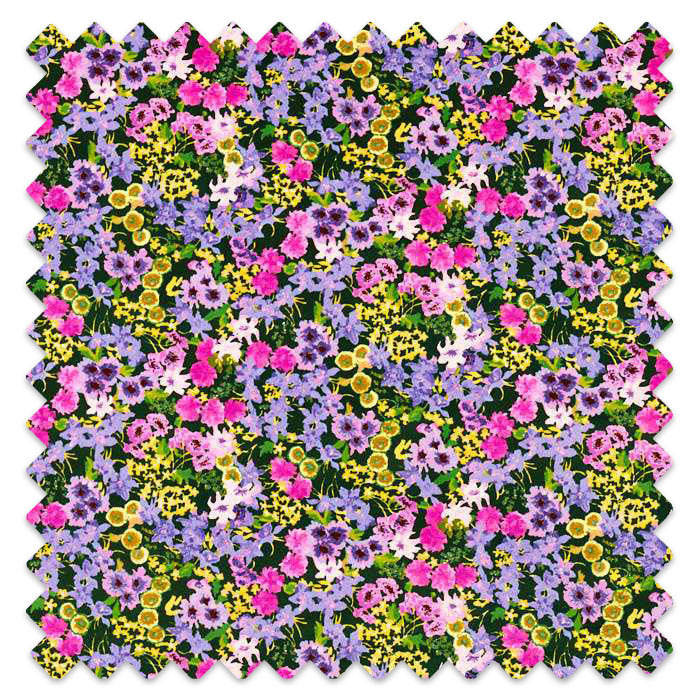 Swatch of Wildflower Meadow Emerald/Amethyst/Spinel